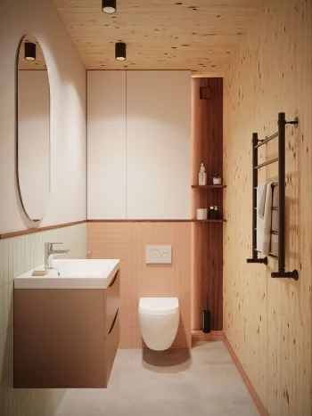 Интерьер ванной в модернизме смотреть на Basicdecor