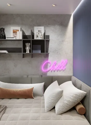 Интерьер c подсветкой  смотреть на Basicdecor