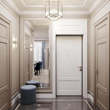 Интерьер прихожей с проходной  смотреть на Basicdecor