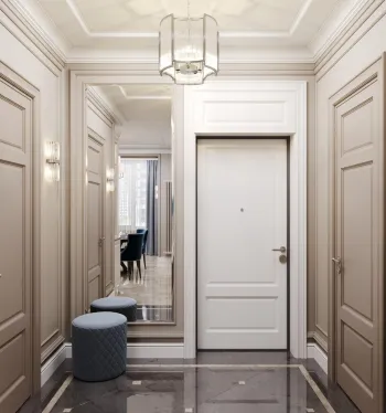 Интерьер прихожей с проходной  смотреть на Basicdecor