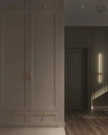 Интерьер коридора с нишей с подсветкой и с подсветкой  смотреть на Basicdecor