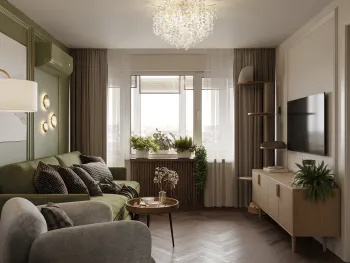 Интерьер гостиной  смотреть на Basicdecor