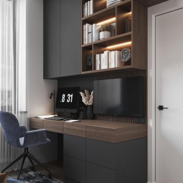 Интерьер с ресепшном и с подсветкой  смотреть на Basicdecor