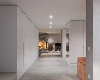 Интерьер c подсветкой в современном стиле смотреть на Basicdecor