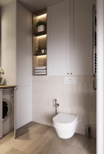 Интерьер ванной в современном стиле смотреть на Basicdecor