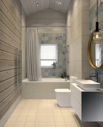 Интерьер ванной в стиле кантри смотреть на Basicdecor