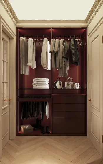 Интерьер гардеробной  смотреть на Basicdecor