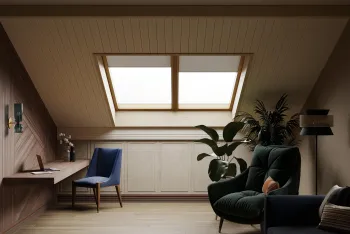 Интерьер гостиной с окном  смотреть на Basicdecor