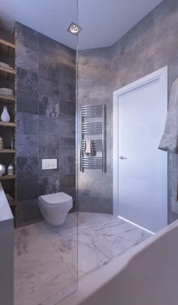 Интерьер ванной в современном стиле смотреть на Basicdecor