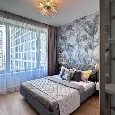 Интерьер спальни cветильниками над кроватью  смотреть на Basicdecor
