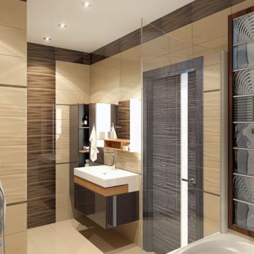 Интерьер ванной в современном стиле смотреть на Basicdecor