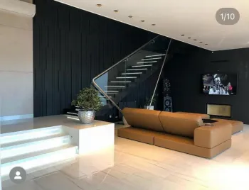 Интерьер гостиной c подсветкой в современном стиле смотреть на Basicdecor