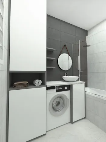 Интерьер ванной в современном стиле смотреть на Basicdecor