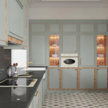 Интерьер кухни в стиле фьюжн смотреть на Basicdecor