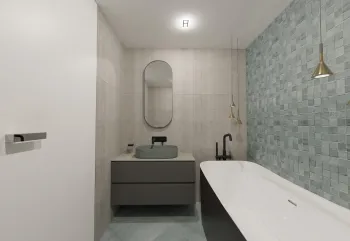 Интерьер ванной  смотреть на Basicdecor