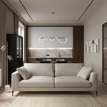 Интерьер гостиной в современном стиле смотреть на Basicdecor