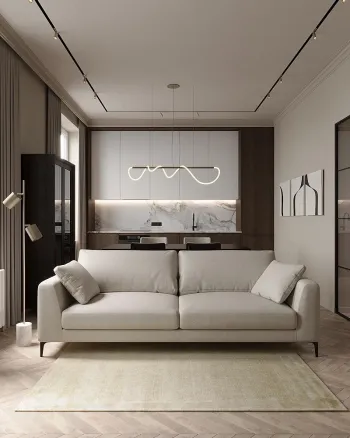 Интерьер гостиной в современном стиле смотреть на Basicdecor