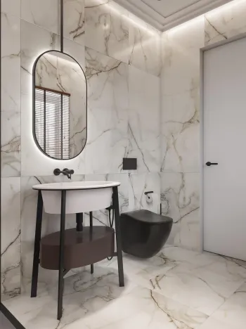 Интерьер ванной  смотреть на Basicdecor