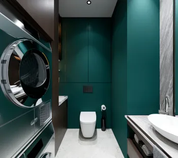 Интерьер ванной в современном стиле смотреть на Basicdecor