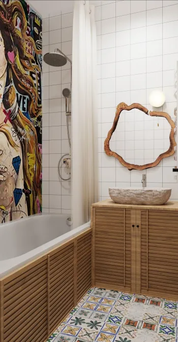 Интерьер ванной  смотреть на Basicdecor
