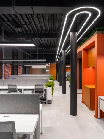 Интерьер офиса с ресепшном  смотреть на Basicdecor