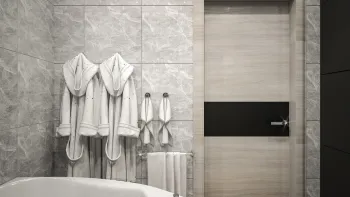Интерьер ванной в современном стиле смотреть на Basicdecor