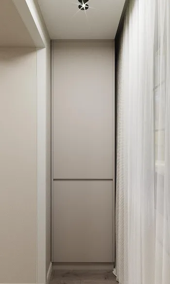 Интерьер с шкафом у кровати  смотреть на Basicdecor