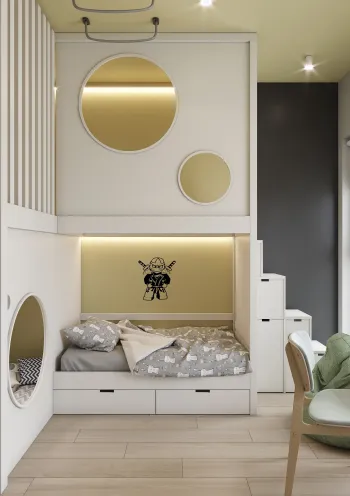 Интерьер детской в современном стиле смотреть на Basicdecor