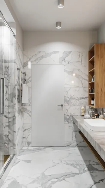 Интерьер ванной в современном стиле смотреть на Basicdecor