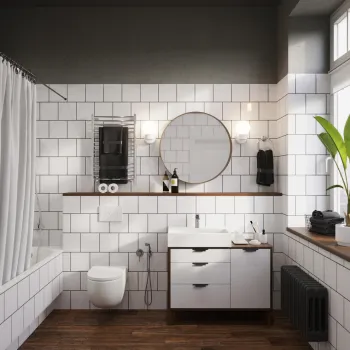 Интерьер ванной  смотреть на Basicdecor