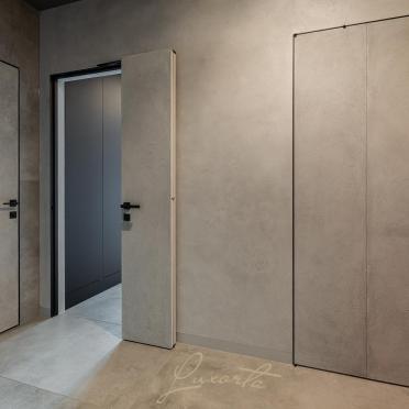 Интерьер прихожей с зеркалом на двери  смотреть на Basicdecor