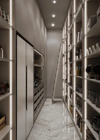 Интерьер с нишей с подсветкой, светильниками над кроватью и с подсветкой  смотреть на Basicdecor