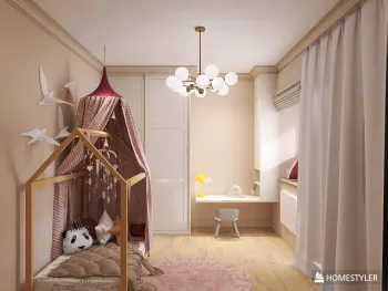 Интерьер детской с для девочки  смотреть на Basicdecor