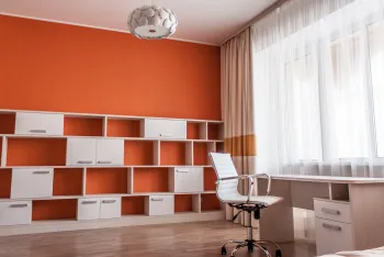 Интерьер детской c рабочим местом в современном стиле смотреть на Basicdecor