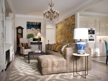 Интерьер гостиной в английском смотреть на Basicdecor
