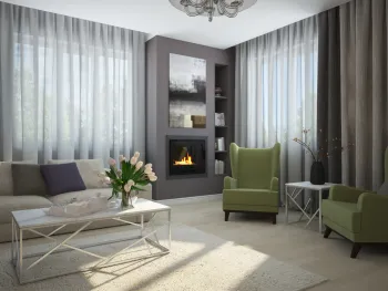 Интерьер гостиной  смотреть на Basicdecor