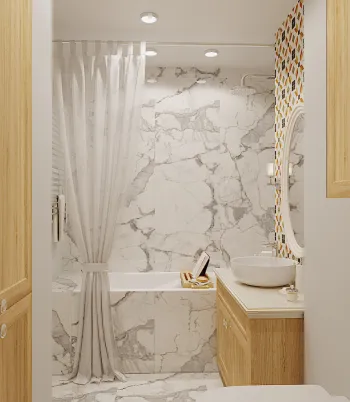 Интерьер ванной в неоклассике смотреть на Basicdecor