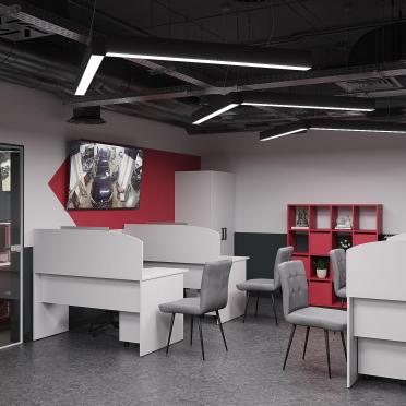 Интерьер офиса с ресепшном  смотреть на Basicdecor