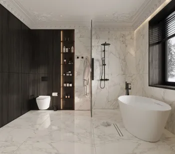 Интерьер ванной  смотреть на Basicdecor