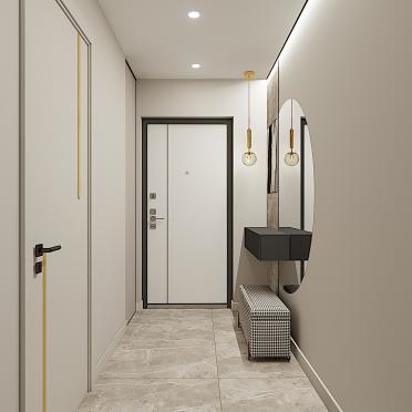Интерьер прихожей с проходной  смотреть на Basicdecor