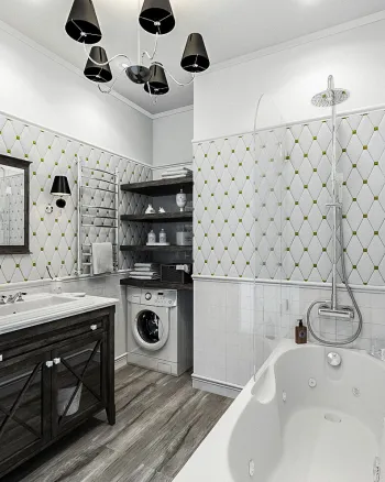 Интерьер ванной в скандинавском стиле смотреть на Basicdecor