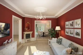 Интерьер гостиной в классическом стиле смотреть на Basicdecor