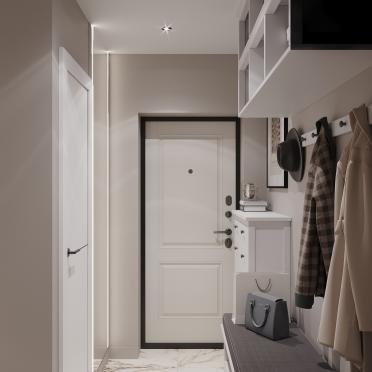 Интерьер прихожей с проходной  смотреть на Basicdecor