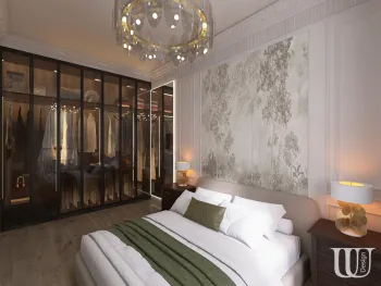 Интерьер спальни cветильниками над кроватью  смотреть на Basicdecor