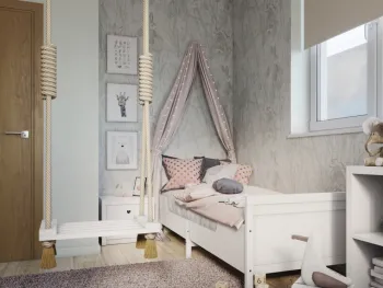 Интерьер детской с для девочки  смотреть на Basicdecor