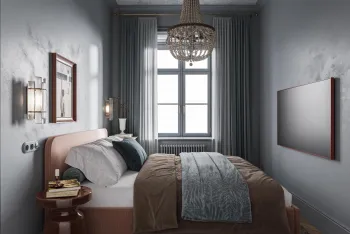 Интерьер спальни  смотреть на Basicdecor