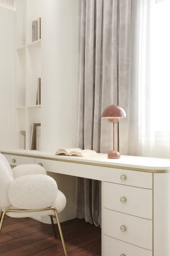 Интерьер детской c рабочим местом  смотреть на Basicdecor