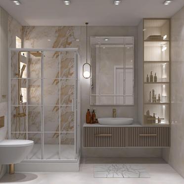 Интерьер ванной  смотреть на Basicdecor