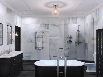 Интерьер ванной  смотреть на Basicdecor