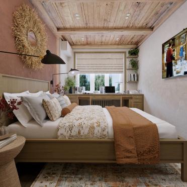 Интерьер спальни в стиле кантри смотреть на Basicdecor